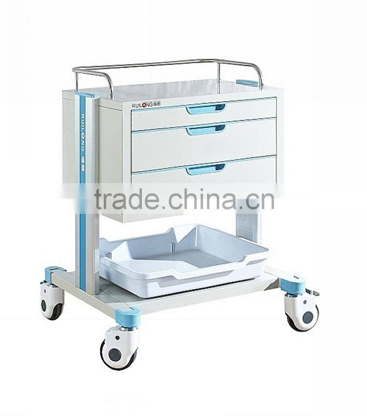 New Style Best Sell Steel Medical Tool Trolley With Drawers