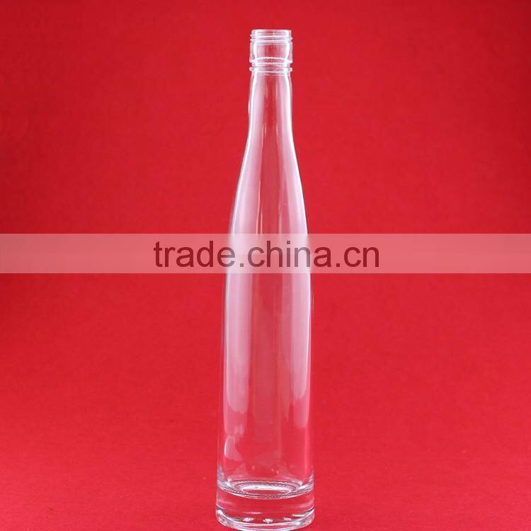 New design 1000ml glass bottle empty liquor bottle round spirit wine bottle