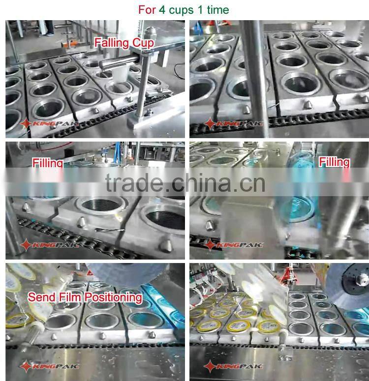 BG60A Yogurt Plastic Cup Filling And Sealing Machine