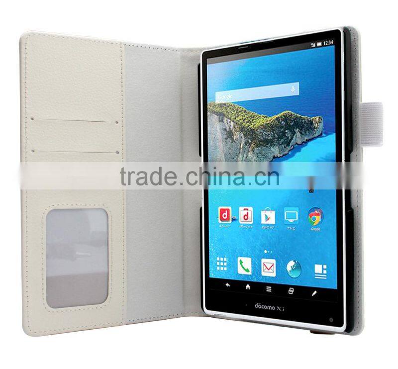 Durable leather case mobile accessory for medias WP N-06C