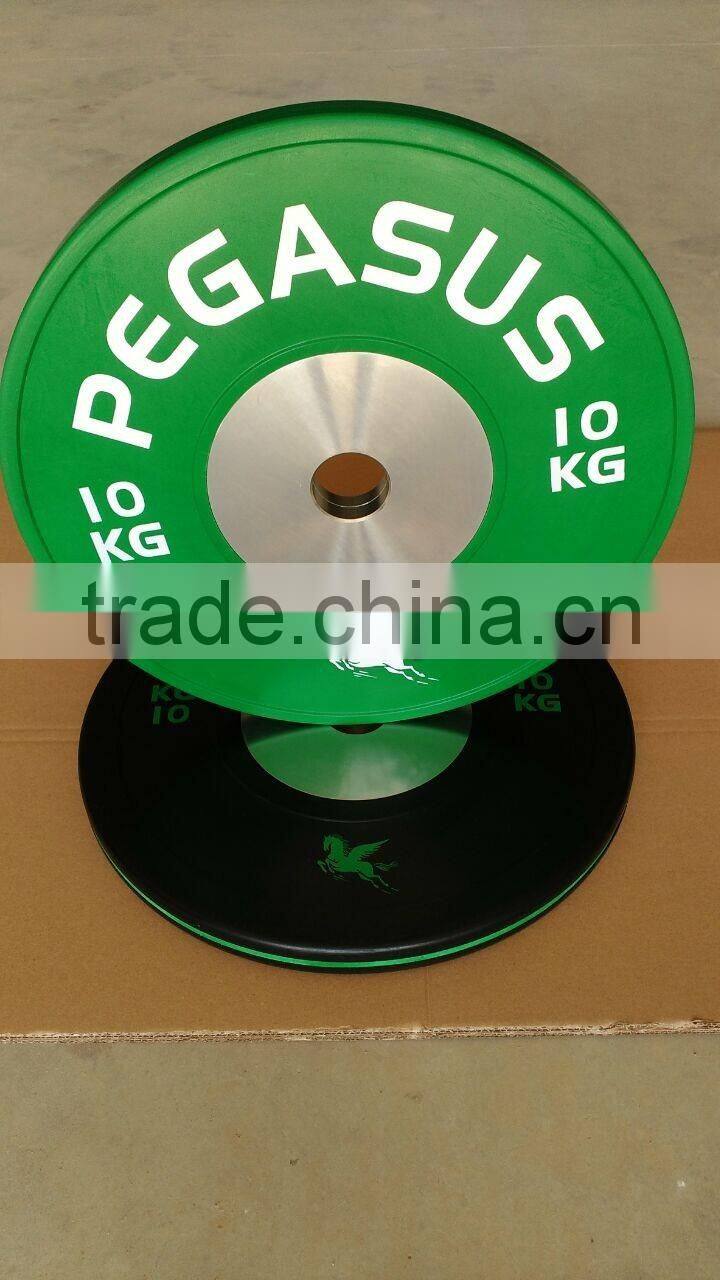 Crossfit 15kg yellow competition bumper plates