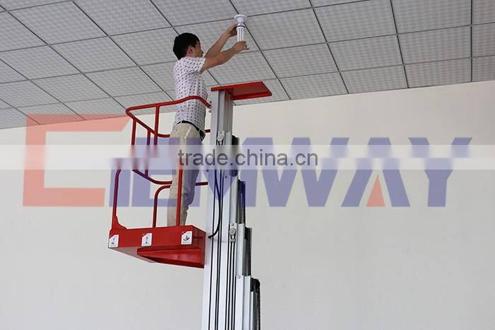 Good stability manual hydraulic single person hydraulic lifts for sale