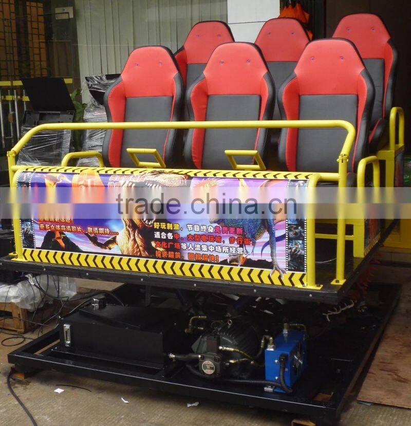 6 seats six degrees of freedom hydraulic drive 5 d 7D 9D cinema equipment