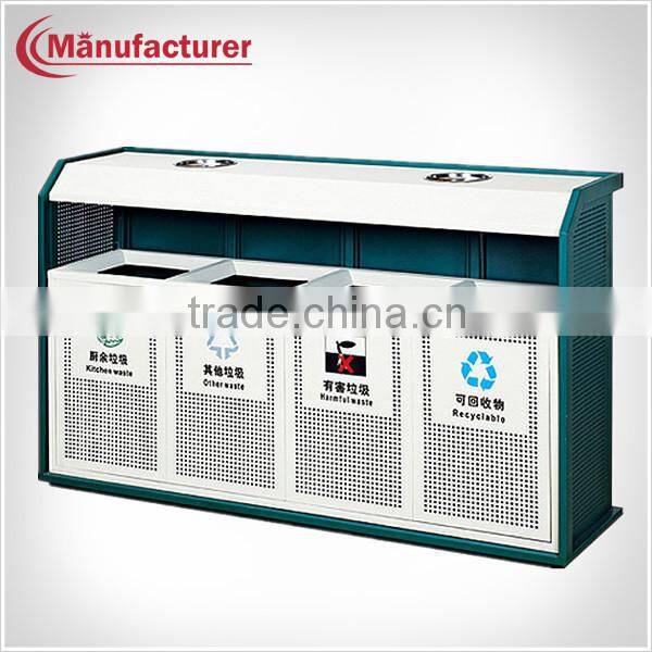 Outdoor Metal Wire Trash Bin/Garden Large Dustbin Type/Industrial Rubbish Bin