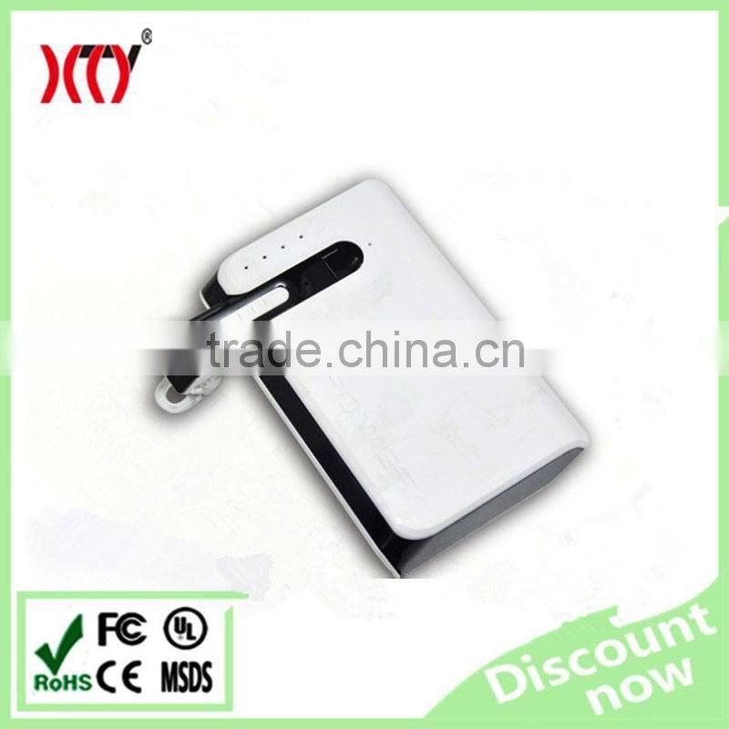 2016 new design 7800mah portable mobile power bank charger with bluetooth speaker 3.0