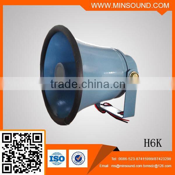 H6K 15W Aluminum Traffic and crowd hornspeaker