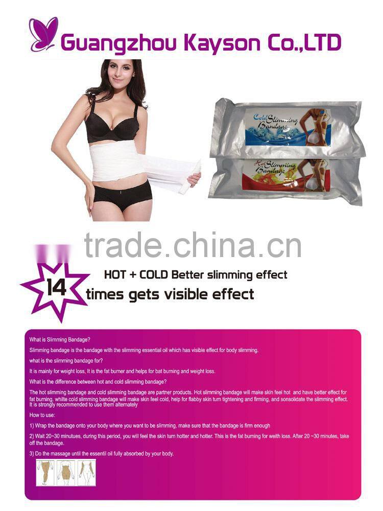 Full English printing body slimming and fat burning slimming wrap bandages