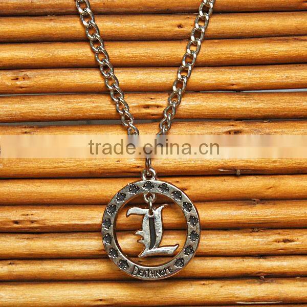 Cosplay Death Note Unisex L Shape Necklace Pendant Punk Style