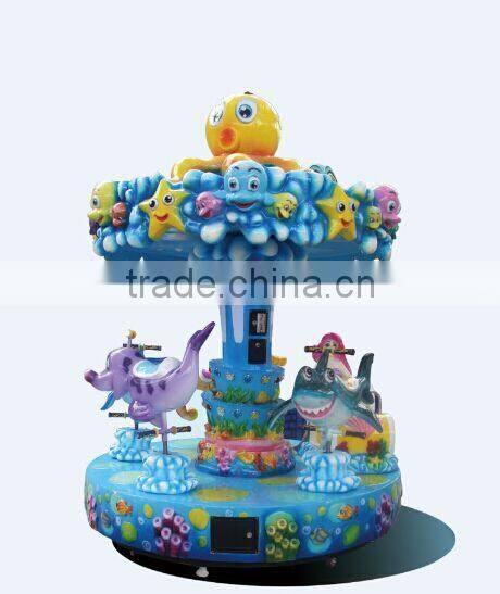5 Seats Amusement Park Ocean World Mini Carousel
