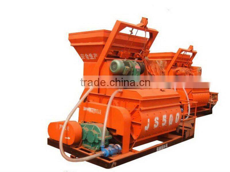 concrete JS500 mixer for block plant - Huarun Tianyuan