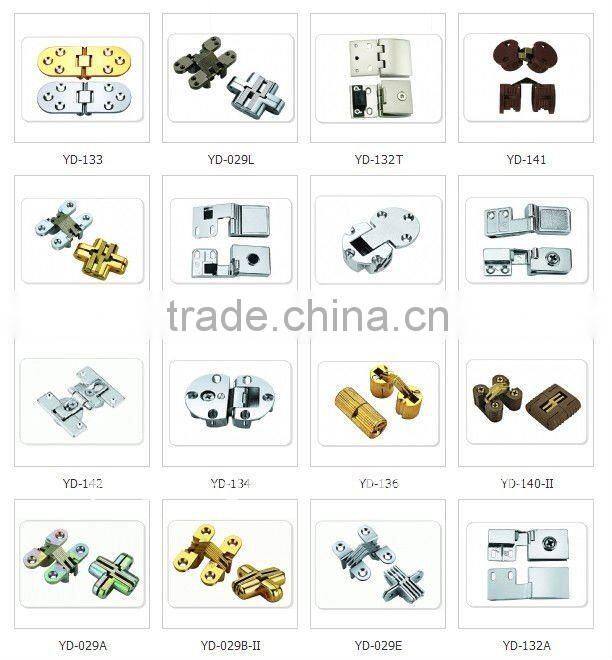 Hinge for glass display cabinet/folding hinge for a table