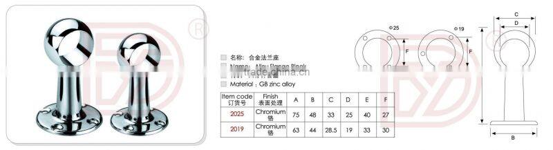 Zinc alloy flange clothing suspension