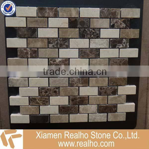 classico botticino hexagonal marble mosaic tiles