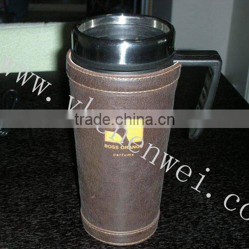 double wall stainless steel plastic tumbler with handle
