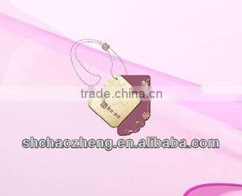 Fashion design jeans wear paper tags with string custom
