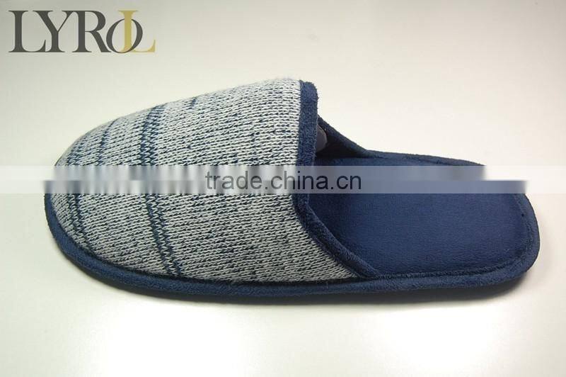 Shoes from china wholesale hand knitted slippers winter knitted slippers men size