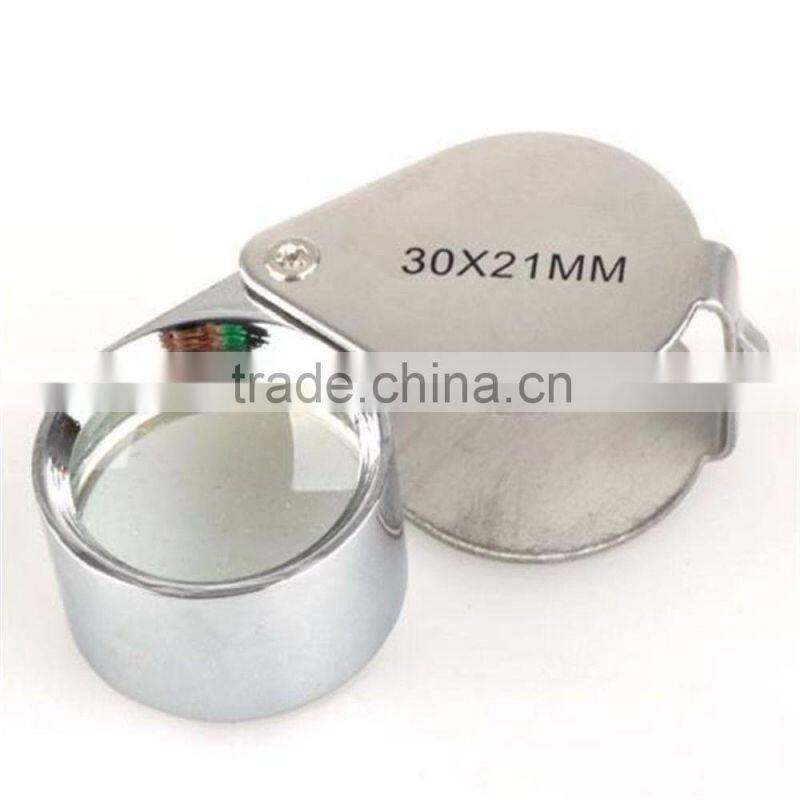 1pc 30x 21mm Glass Magnifying Magnifier Jeweler Eye Jewelry Loupe Loop