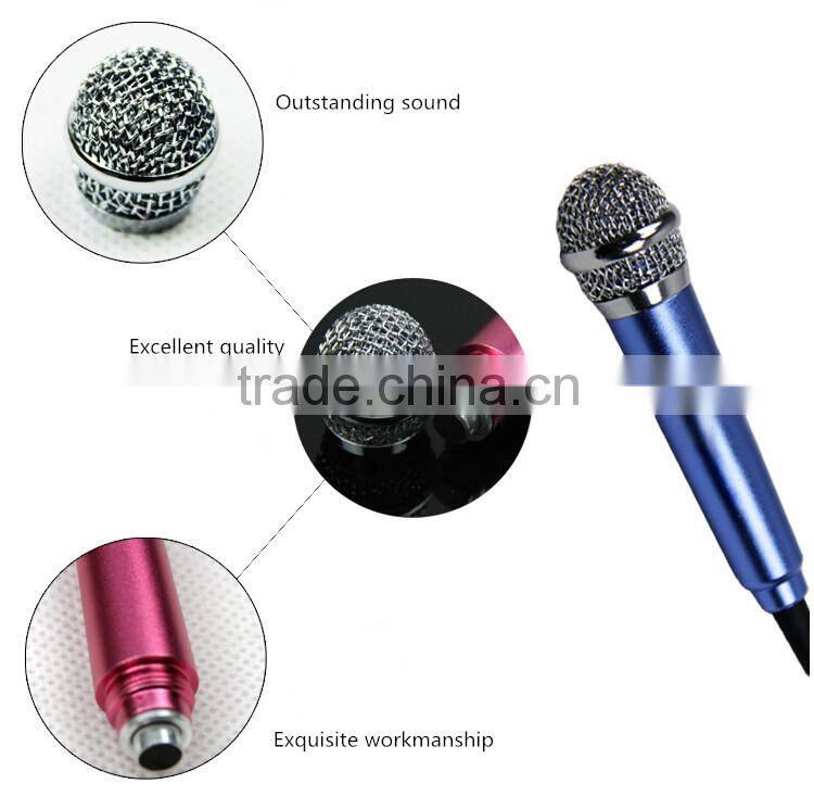 Microphone manufacturers hot selling mobile phone karaoke sing microphone mini mobile phone microphone