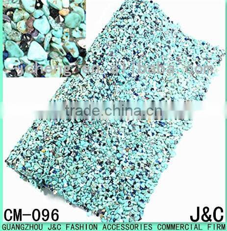 24*40 gun color metal beads chain hot fix sheet