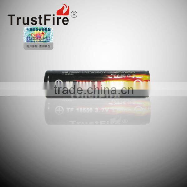 trustfire 3.7v 18650 2400mah high lithium battery for elctronic products