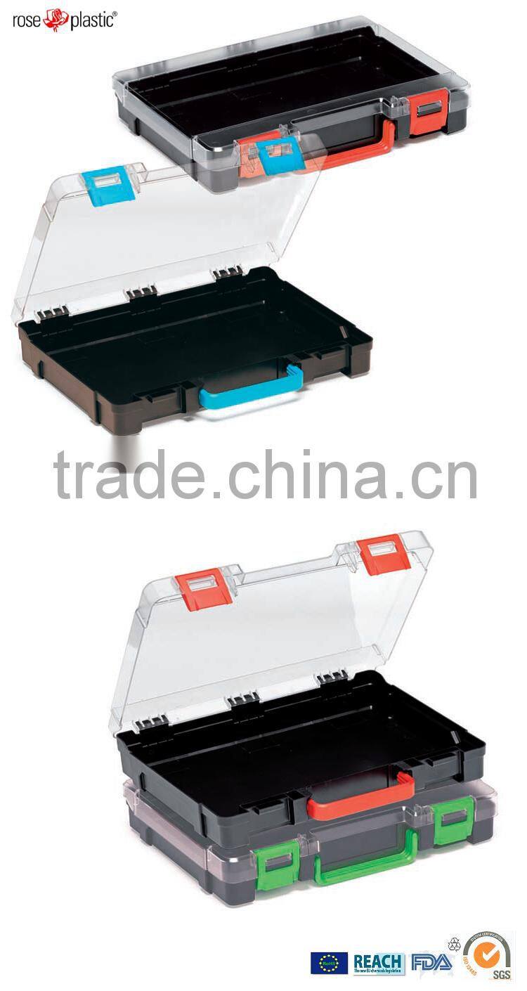 Plastic box which can hold nine bits plus a bit holder with anti-theft pin and hanging loop which can be labelled Bit Pack BP