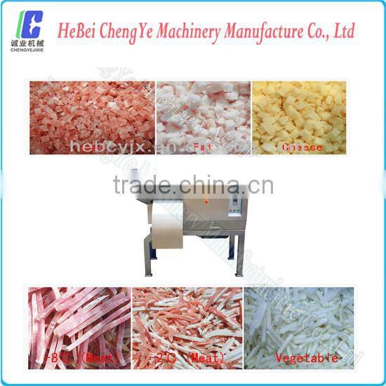 Automatic meat processing machine for electric meat dicer for cubes strips and slices, DRD450 Frozen Meat Dicer