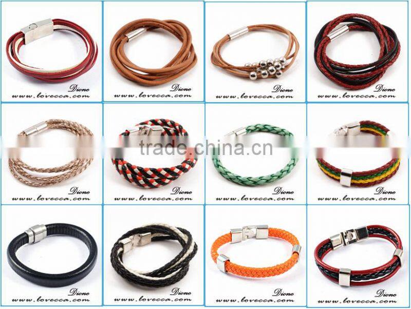 New jewelry fashion leather bracelet infinity love braid bracelet