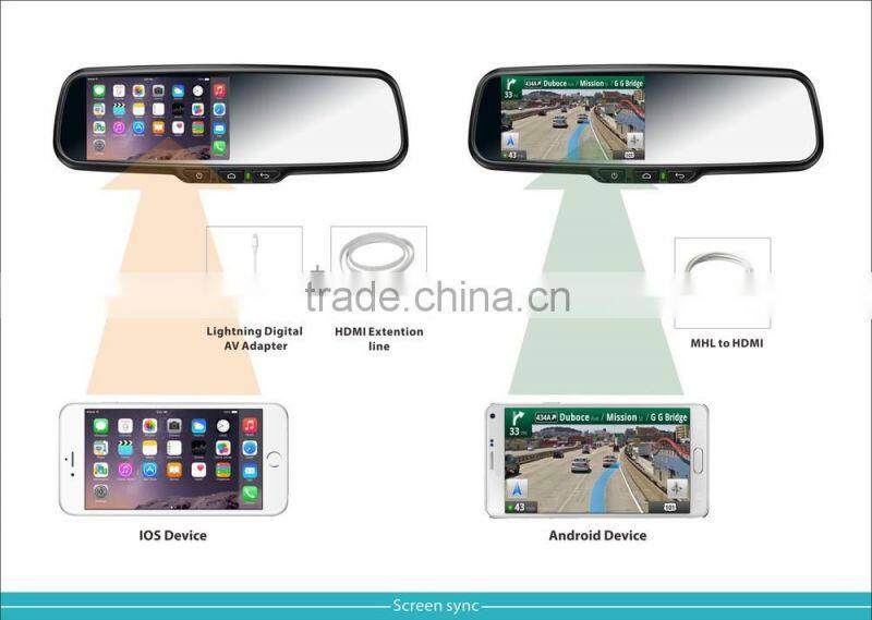 Power Function !The rearview mirror works with your Android phone