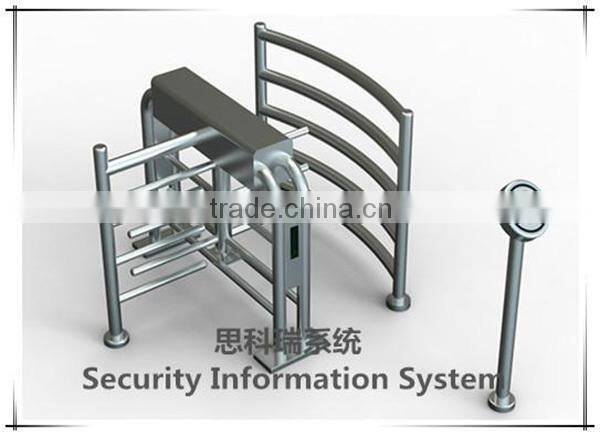 Wooden package security electric half height stadium turnstile