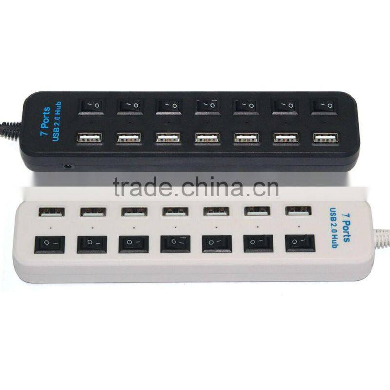 Hot sales!! USB3.1 Type-C to USB 2.0 7-Port Hub Adapter For Mac Air 121