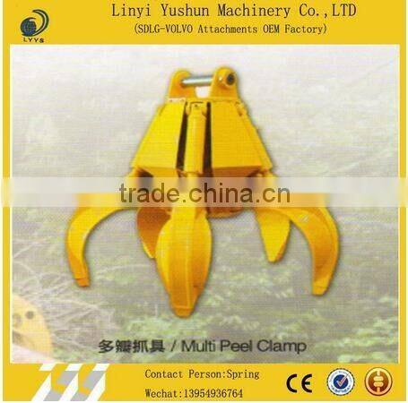 Durable,high efficiency,brand new hydraulic rotating grapple for excavator