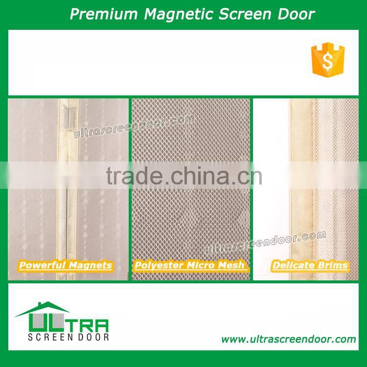 Easy to Install Magnetic Door Mesh Screen