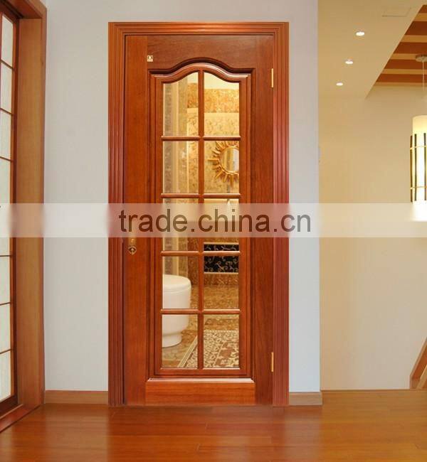 beautiful picture wood single leaf swing interior bathroom sound-proof mdf PVC door