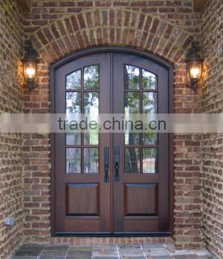 arch top double entry french door with good price