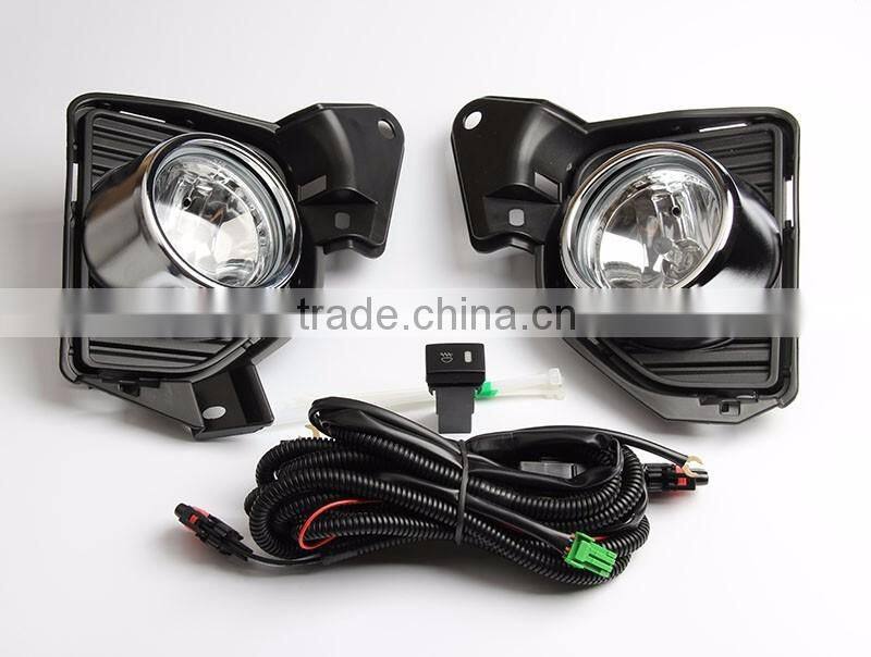 Toyota hiace 2014-2016 body parts black chrome fog lamp set with switches accessoires