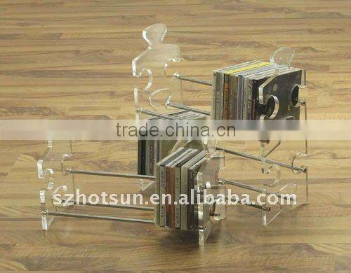 Hot sales vertical household acrylic book shelf