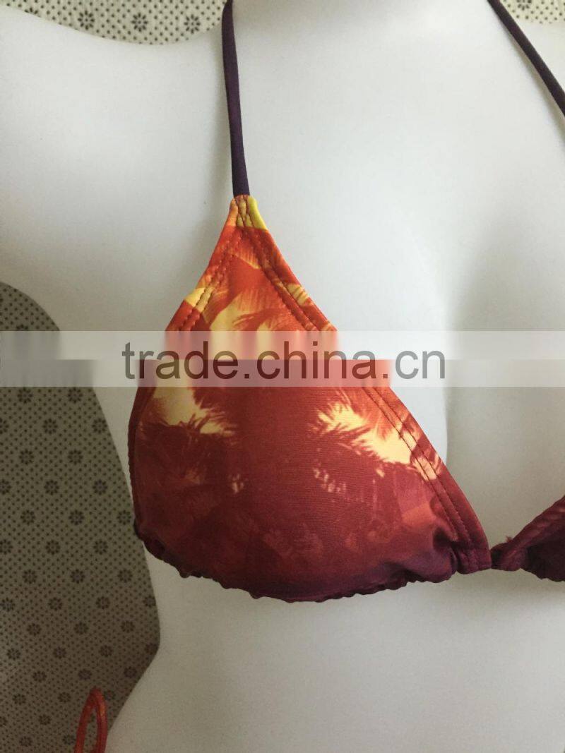 Women's Sexy Hot women Push Up Bathing suits Unlined Pad Bra Swimwear,Ladies' Beachwear