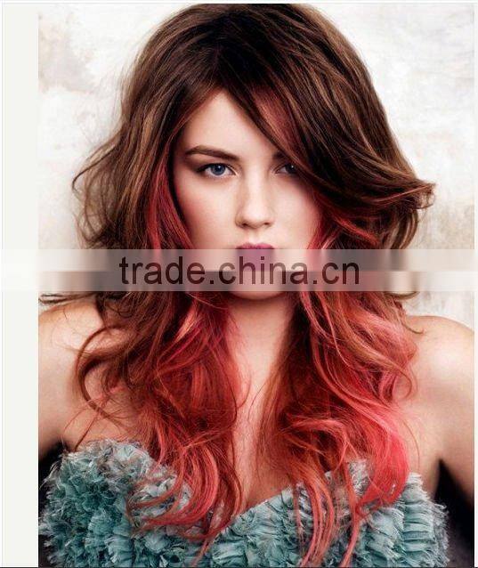 fashionable flame red clip-in hair extension