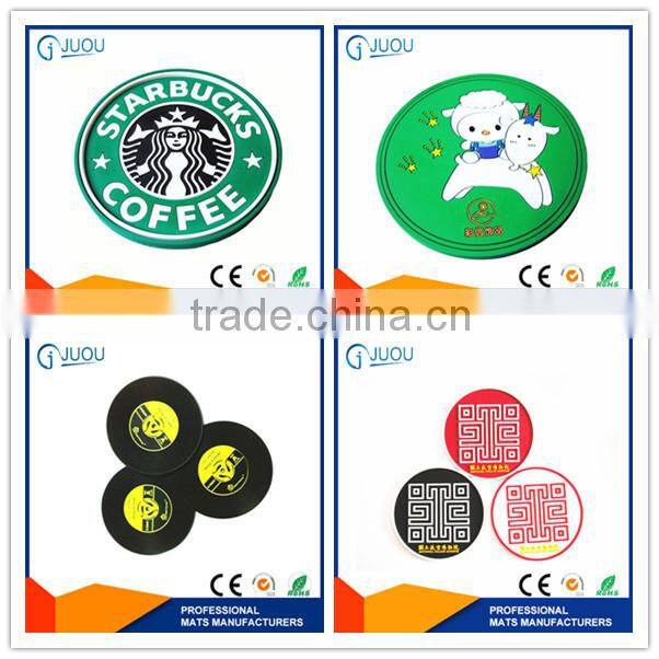 anti slip Non-toxic silicone rubber drink coasters china supplier
