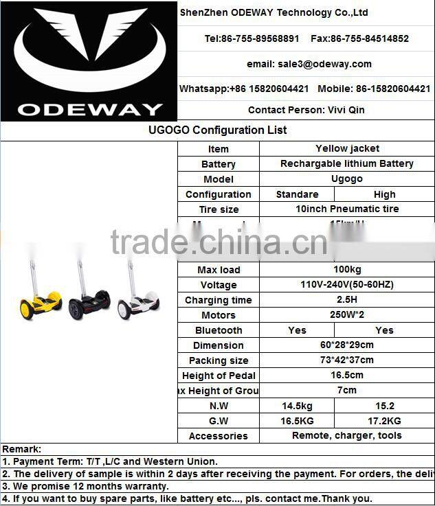 New Arrival 10 inch mini smart self balance scooter two wheel smart self balancing electric drift board scooter