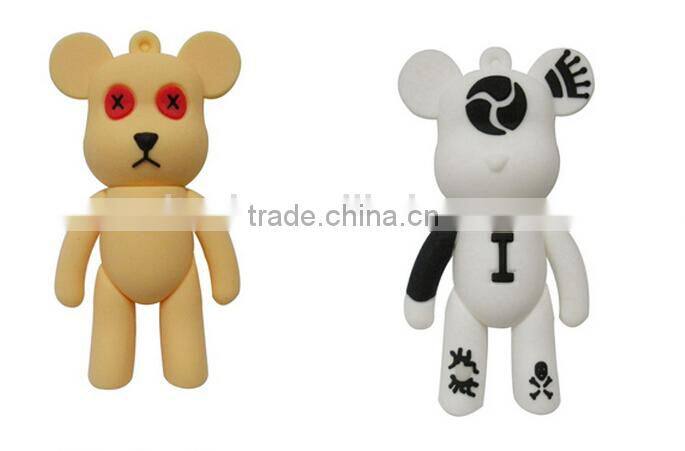32GB Lovely bear soft PVC wholesale usb flash drive,usb memory flash drive gifts
