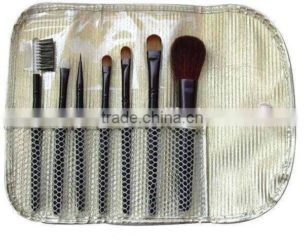 Wholesale 11pcs Long blue ferrule Cosmetic makeup brushes,Two tone Makeup brush set
