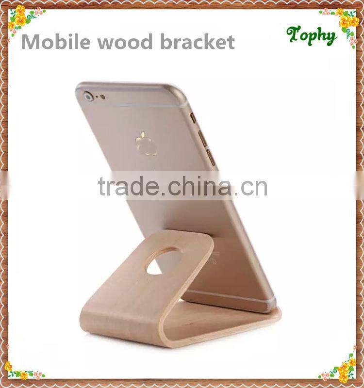 New Universal Cute Mobile Phone wood Holders bracket Stand for iphone mobile, for ipad, for table pc