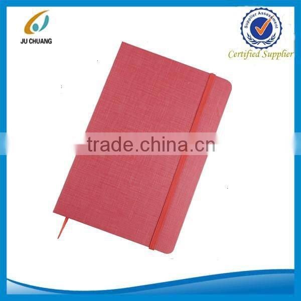 A5 promotional high-grade business notebook with elastic band and ribbon