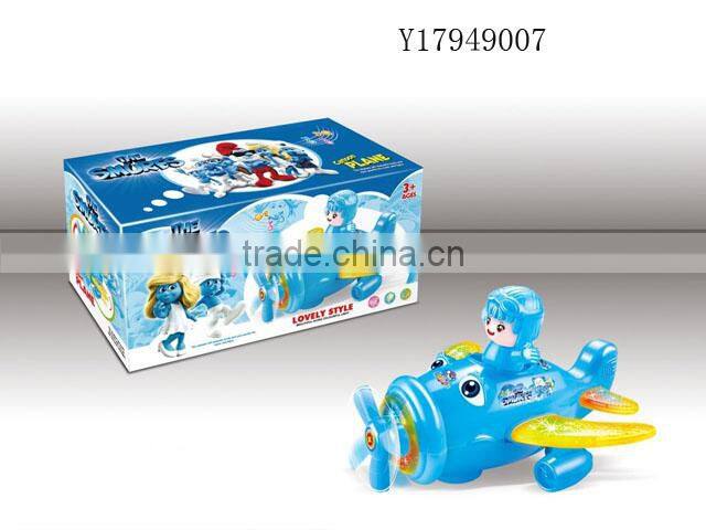 CARTOON ELECTRIC TOY BO PLANE WITH LIGHT AND MUSICY17949004