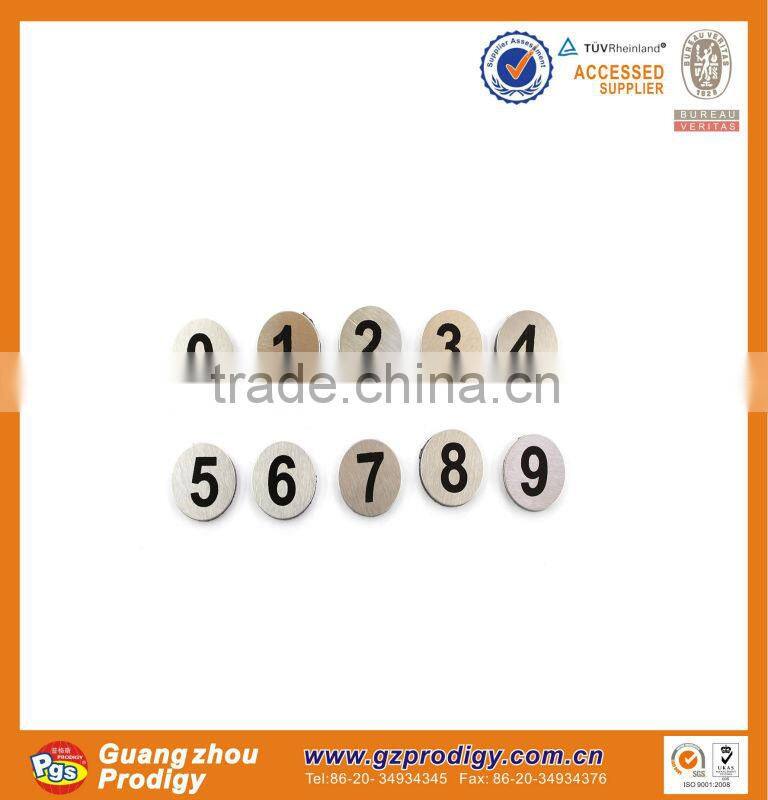 adhesive stainless steel house numbers door plate