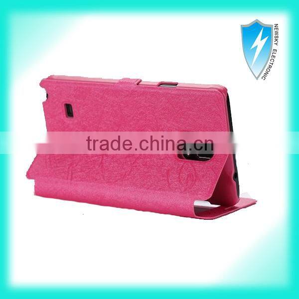 Dual Window View Sleep/Wake Flip Cover Open Window leather case for Samsung Galaxy Note 3