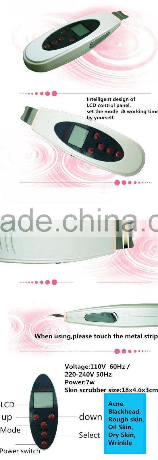 ultrasonic skin scrubber for Skin lift with new design