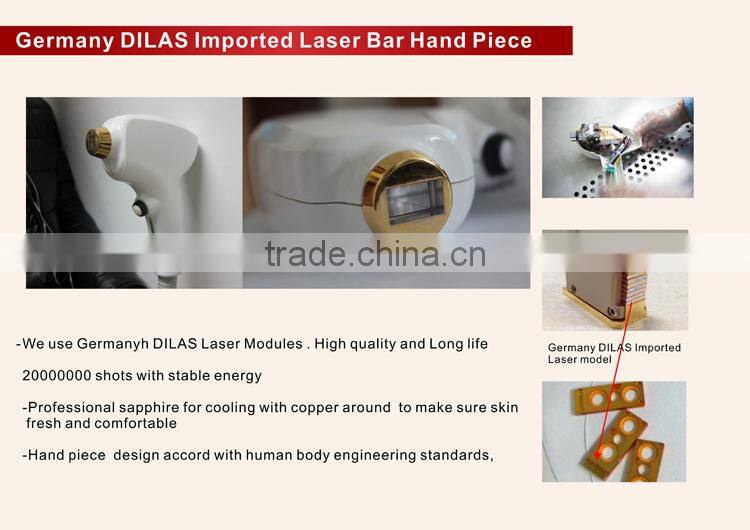 Vertical 808nm laser diode depilation hair removal skin rejuvenation diode laser machine