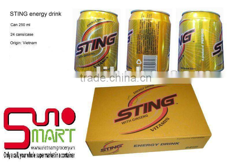 Sting Energy Drink With Ginseng 250ml FMCG products